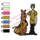 Scooby Doo with his Friend Embroidery Design